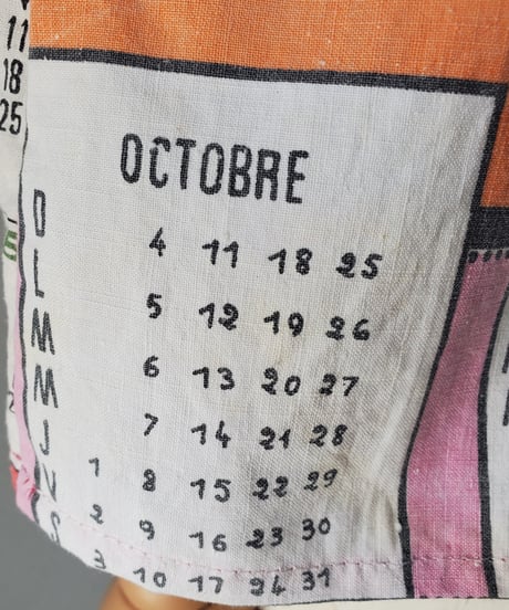 【curoam】Vintage tea towel patchwork shirt