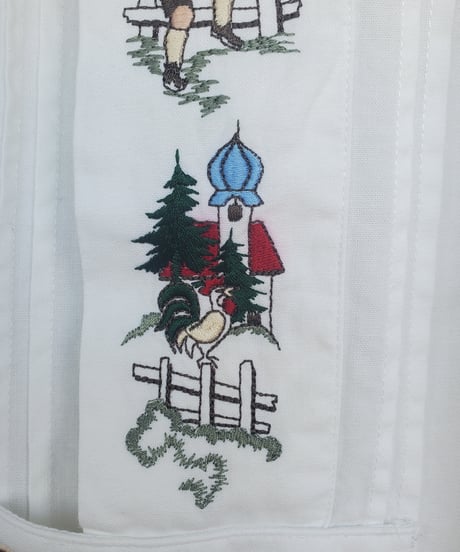 【Seek an nur】Tyrolean Embroidered Over Shirt