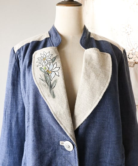 【Seek an nur】Tyrolean Linen Trachten Jacket