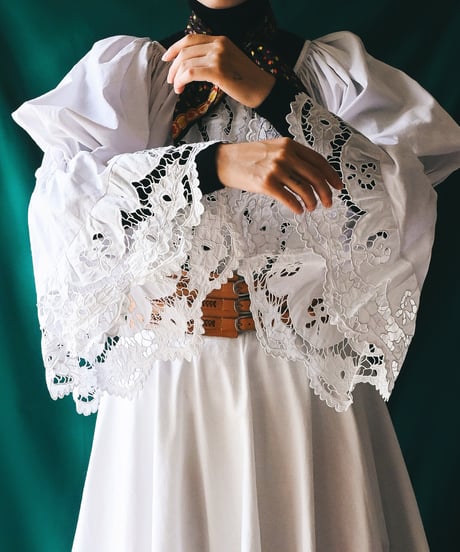 【Seek an nur】Romanian Vintage Traditional Cutwork Setup
