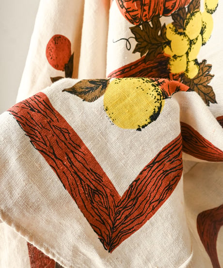 【curoam】Vintage fabric linen over jacket