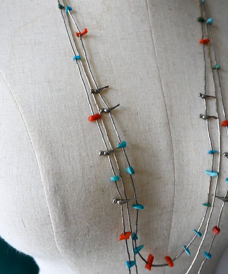 〈Accessory〉Native American Bird Fetish Necklace
