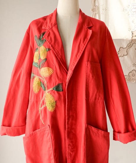 【tiny yearn】⁡70's German Embroidered Painted Work Coat