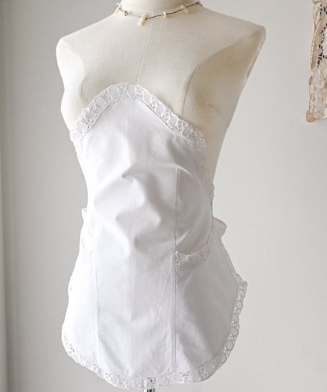【Seek an nur】1900-20's Antique cotton apron