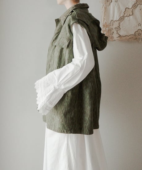 【Seek an nur】Czech army raindrop camo field cutoff vest