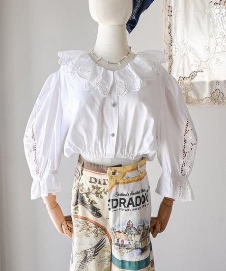 【Seek an nur】Euro cropped puff dirndl blouse