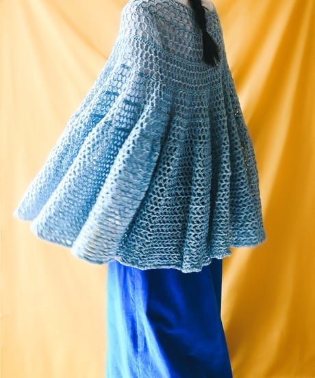 【tiny yearn】Crochet Hand Knit Poncho