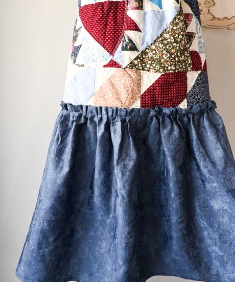 【tiny yearn】Crazy Quilted Patchwork Skirt
