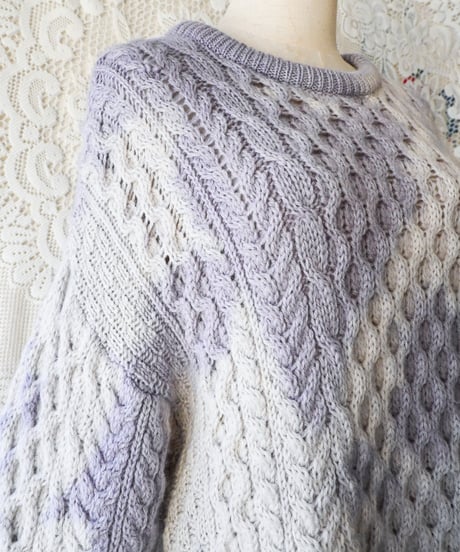 【Seek an nur】Ireland Alan Knit Fisherman Sweater
