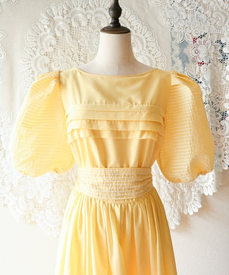 【tiny yearn】W-German Puff Maxi Dress