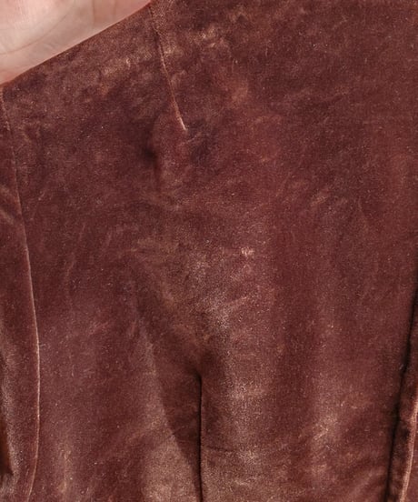 【Seek an nur】1970's Euro Velour Maxi Dress