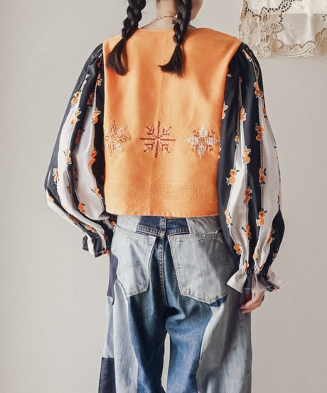 【curoam】Vintage Skirt Reworked Blouse