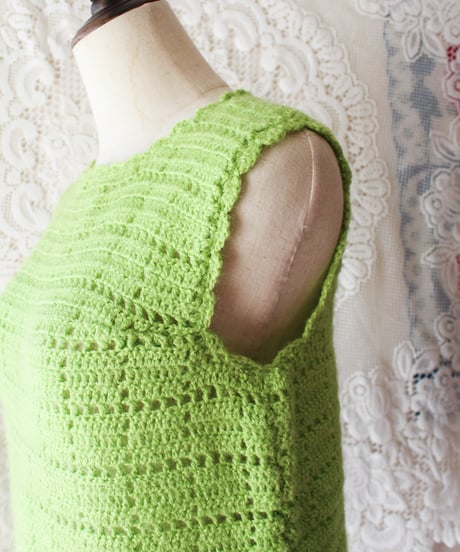 【tiny yearn】Crochet Hand Knit Vest