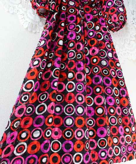 【tiny yearn】1970's Vintage German Sheer Maxi Dress