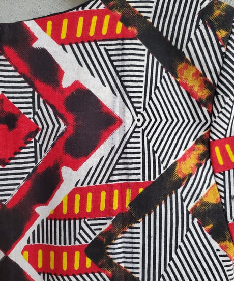 【tiny yearn】African Batik Cropped Tops