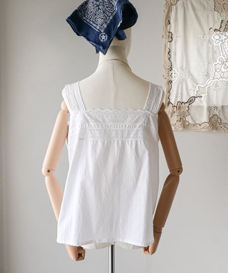 【Seek an nur】1920-40's antique cotton night cami