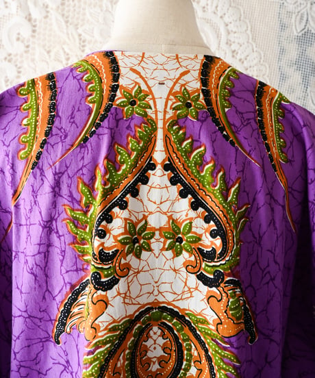 【tiny yearn】African Batik Boubou Maxi Dress