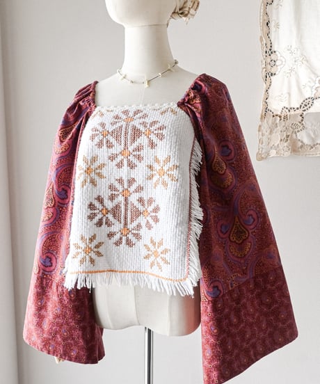 【curoam】Vintage Skirt Reworked Blouse