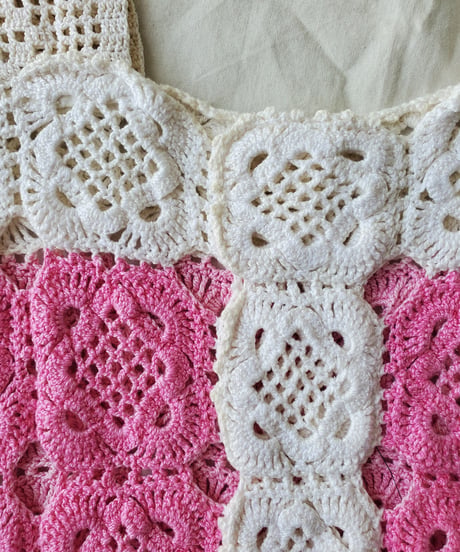 【Seek an nur】Vintage cotton crochet cami