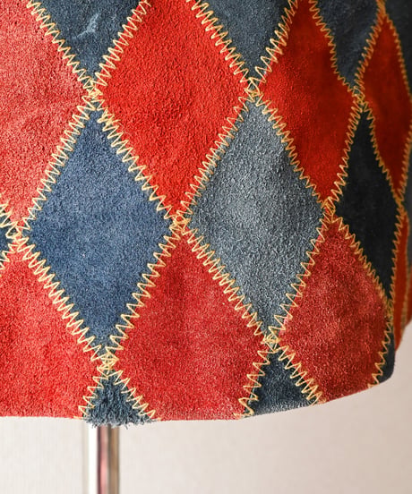【tiny yearn】1970's Vintage Patchwork Suede Skirt