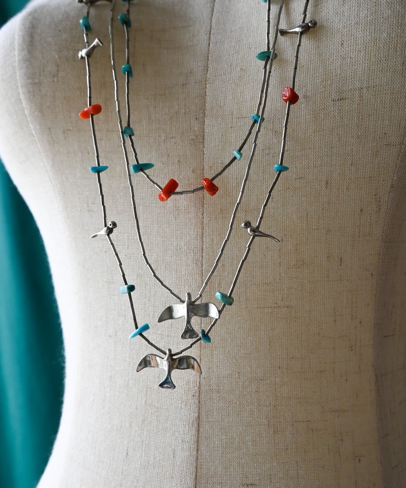 Accessory〉Native American Bird Fetish Necklace