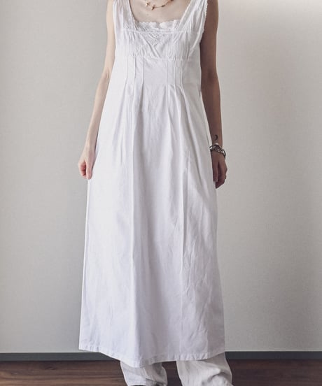 【Seek an nur】1900-20's antique cotton night dress