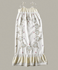 【Seek an nur】Vintage embroidered fabric cami dress