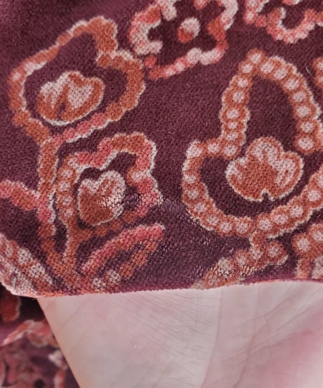 【Seek an nur】USA Paisley Velours Tailored Jacket