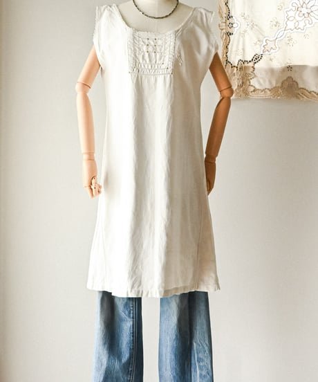 【Seek an nur】1890-1910's French antique night dress