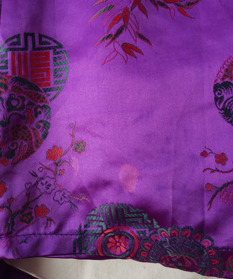【tiny yearn】Embroidered Purple China Gown