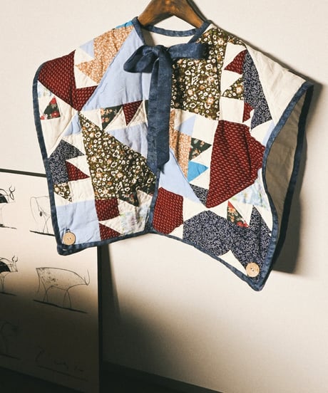【tiny yearn】Crazy Quilted Patchwork Vest