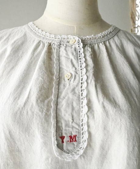 【Seek an nur】1910~30's French antique night dress