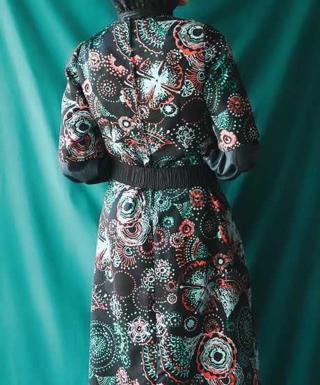 【Seek an nur】1970's Euro Art Maxi Dress