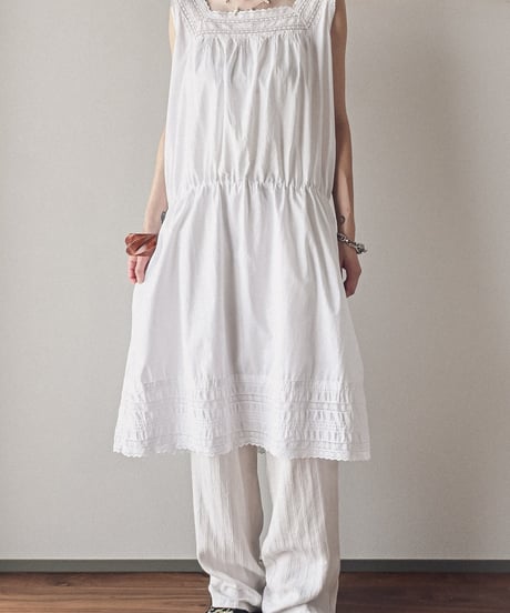 【Seek an nur】1900-20's antique cotton night dress