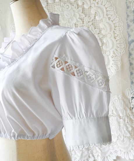 【Seek an nur】Euro Cropped Puff Dirndl Blouse