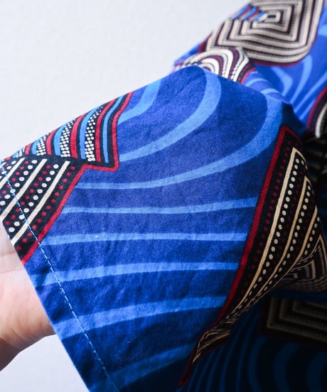 【tiny yearn】African Batik Wrap Flare Skirt