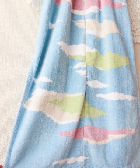 【tiny yearn】1970's Vintage Pile Beach Maxi Dress