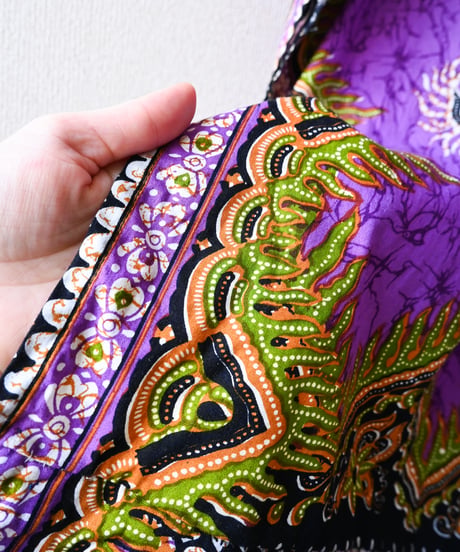 【tiny yearn】African Batik Boubou Maxi Dress