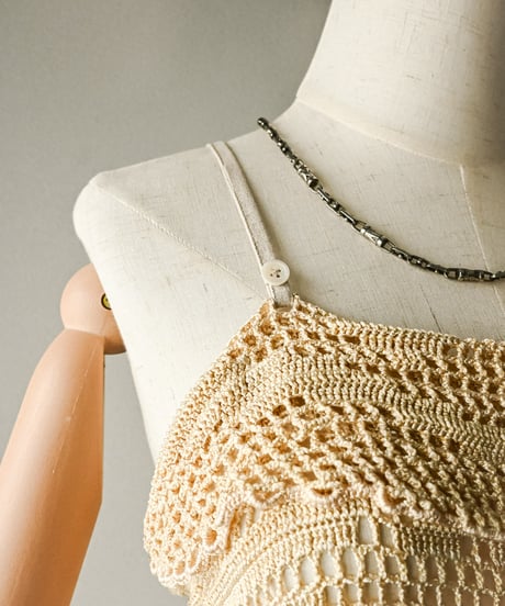【Seek an nur】Vintage crochet cami dress