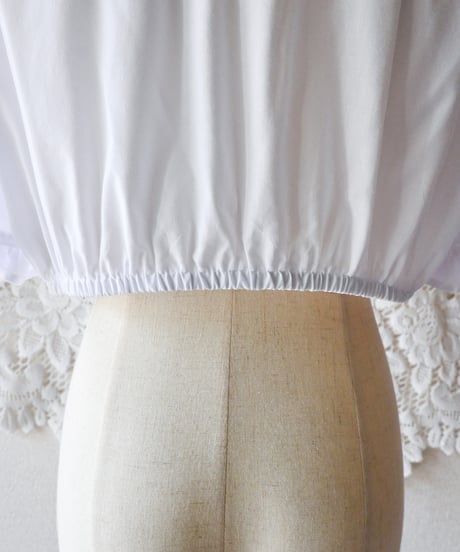 【Seek an nur】Euro Cropped Sheer Dirndl Blouse