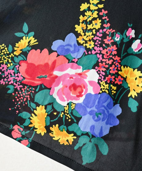 【tiny yearn】1970's Euro Floral Maxi Skirt