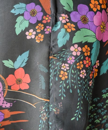 【tiny yearn】1970's euro floral sheer maxi dress