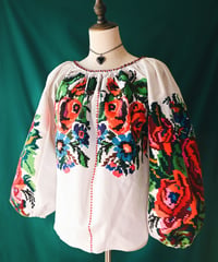 【Seek an nur】Romanian Vintage Embroidered Blouse