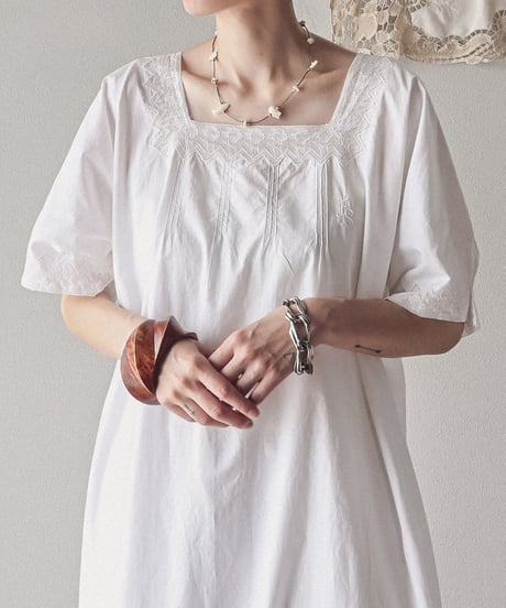 【Seek an nur】1900-10's antique night gown dress