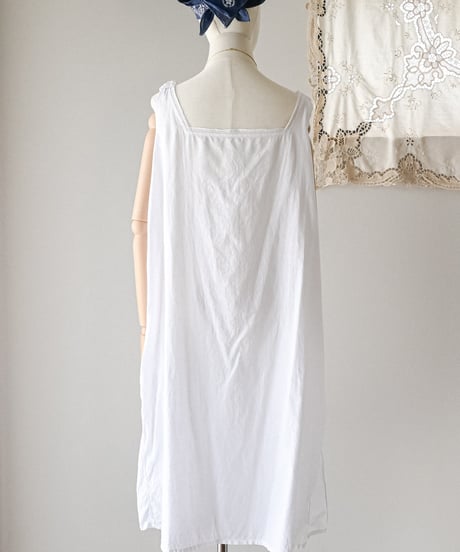 【Seek an nur】1900-20's antique cotton night dress