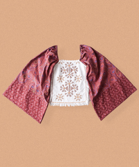 【curoam】Vintage Skirt Reworked Blouse