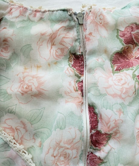 【Seek an nur】1970's Flower Sheer Maxi Dress