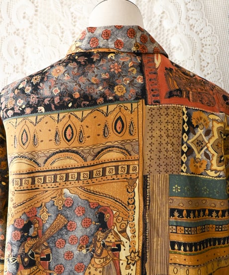 【tiny yearn】France Art Over Blouse