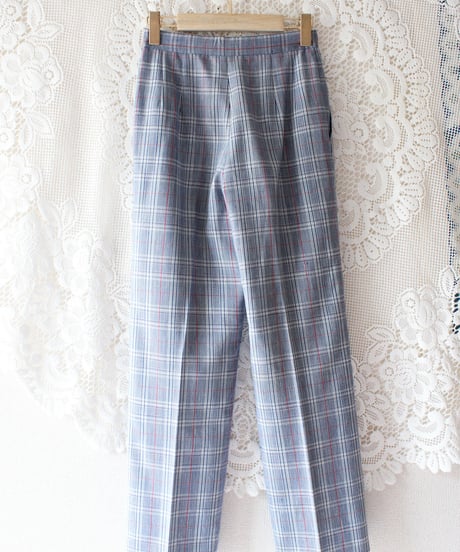 【Seek an nur】PENDLETON Check Tuck Pants