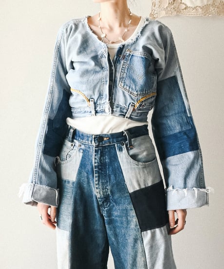 【curoam】Levi's denim pants reworked jacket